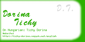 dorina tichy business card